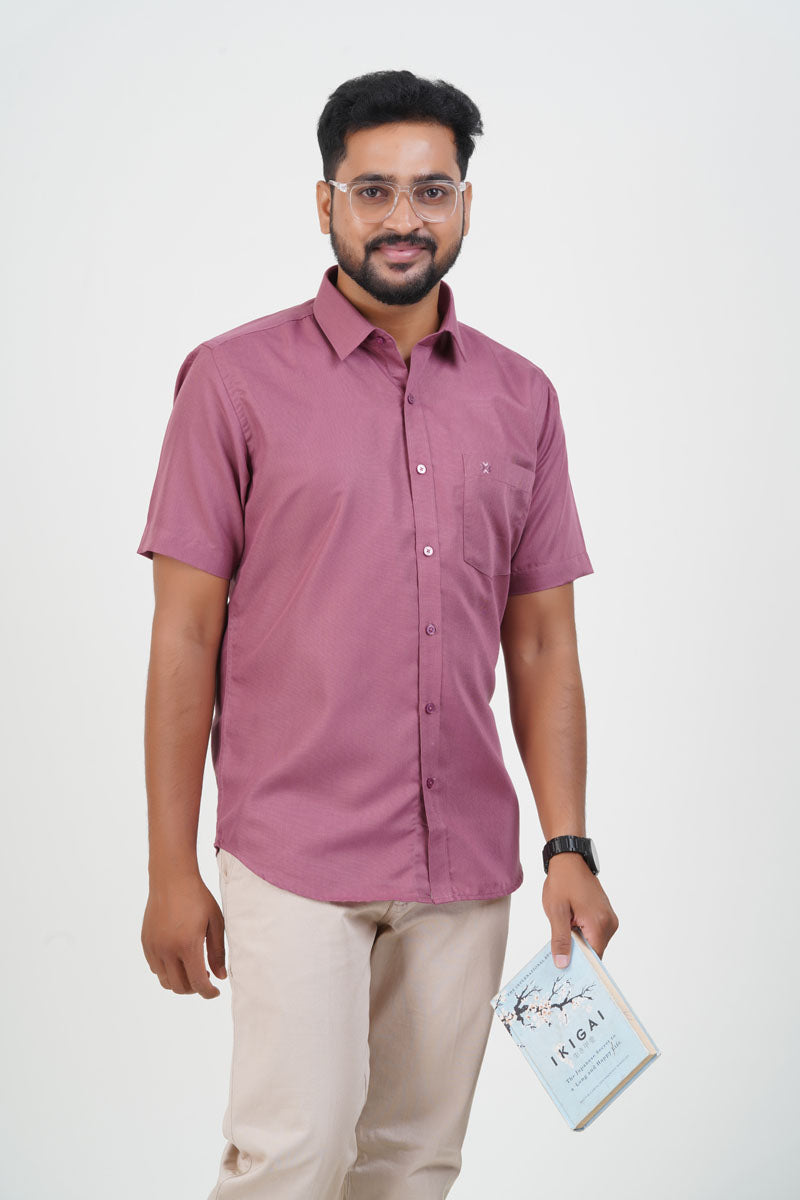 Cool Club Plus Men’s Formal Shirt – Dusty Pink – 31032