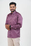 Orgia Men’s Premium Formal Shirt – Plum Purple – Full Sleeve