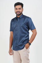 Orgia Men’s Premium Formal Shirt – Midnight Blue – 17507