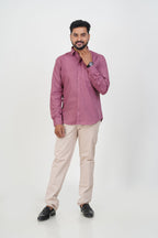 Cool Club Plus Men’s Formal Shirt – Dusty Pink – Full Sleeve