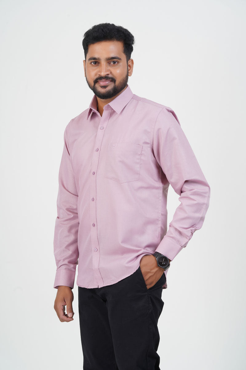Cool Club Plus Men’s Formal Shirt – Light Pink – Full Sleeve