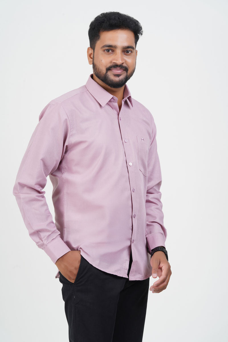 Cool Club Plus Men’s Formal Shirt – Light Pink – Full Sleeve