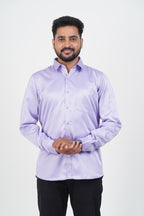 Orgia Men’s Premium Formal Shirt – Lavender – Full Sleeve