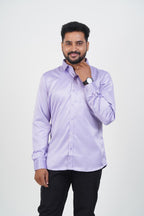 Orgia Men’s Premium Formal Shirt – Lavender – Full Sleeve