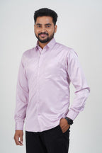 Orgia Men’s Premium Formal Shirt – Light Lavender – Full Sleeve