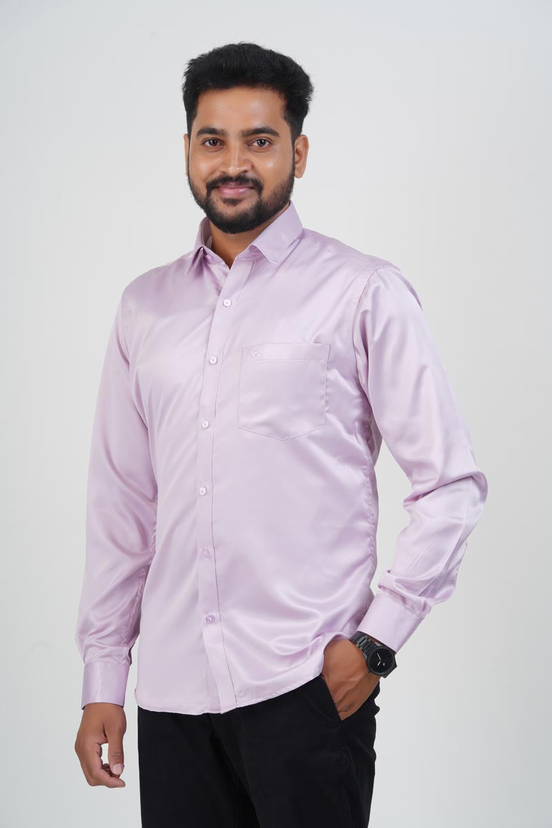 Orgia Men’s Premium Formal Shirt – Light Lavender – Full Sleeve
