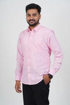 Cool Club Plus Men’s Formal Shirt– Pink- Full Sleeve