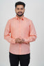 Cool Club Plus Men’s Formal Shirt – Peach – Full Sleeve