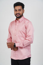Orgia Men’s Premium Formal Shirt – Rose Pink – Full Sleeve