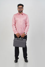 Orgia Men’s Premium Formal Shirt – Rose Pink – Full Sleeve