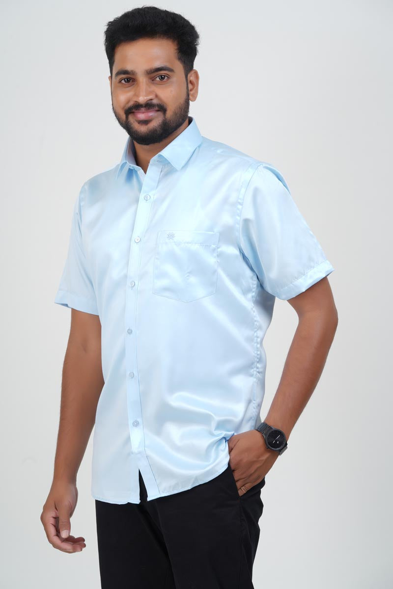 Orgia Men’s Premium Formal Shirt – Ice Blue – 17502
