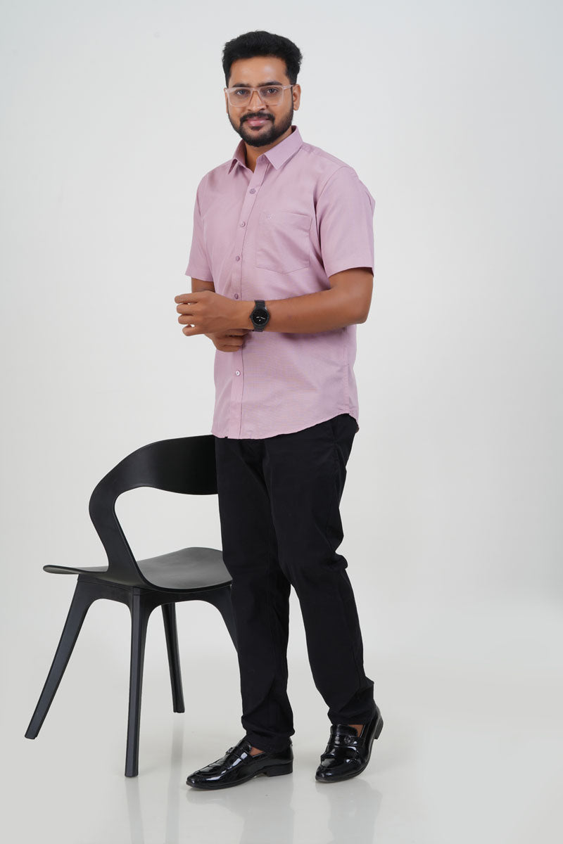 Cool Club Plus Men’s Formal Shirt – Light Pink – 31030