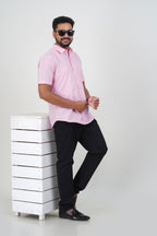 Cool Club Plus Men’s Formal Shirt– Pink- 31001
