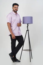 Orgia Men’s Premium Formal Shirt – Light Lavender – 17512