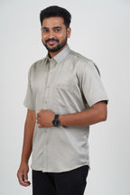 Orgia Men’s Premium Formal Shirt – Silver Grey – 17504