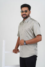 Orgia Men’s Premium Formal Shirt – Silver Grey – 17504