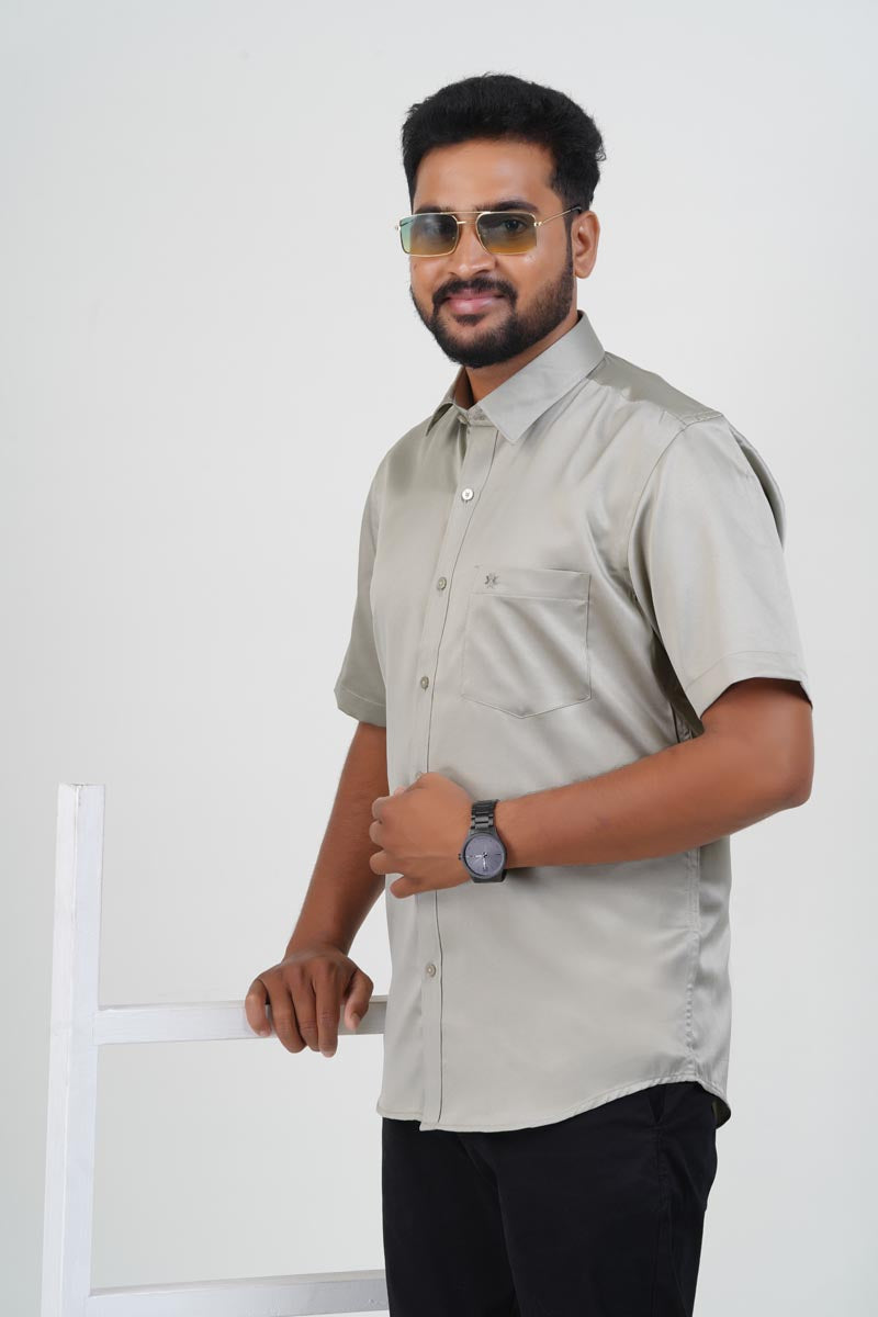 Orgia Men’s Premium Formal Shirt – Silver Grey – 17504