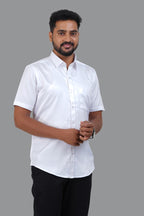 Orgia Men’s Premium Formal Shirt – Pure White – 17501