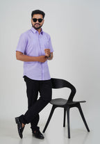 Cool Club Plus Men’s Formal Shirt – Light Lavender – 31031