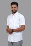 GREEN PARK Men's Premium White Shirt - 3353