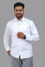 GREEN PARK Men's Premium White Shirt - Full Sleeve