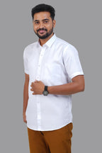 GREEN PARK Men's Premium White Shirt - 3354