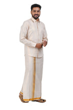 Vaibhav Gold Tissue Single Set-Full Sleeve