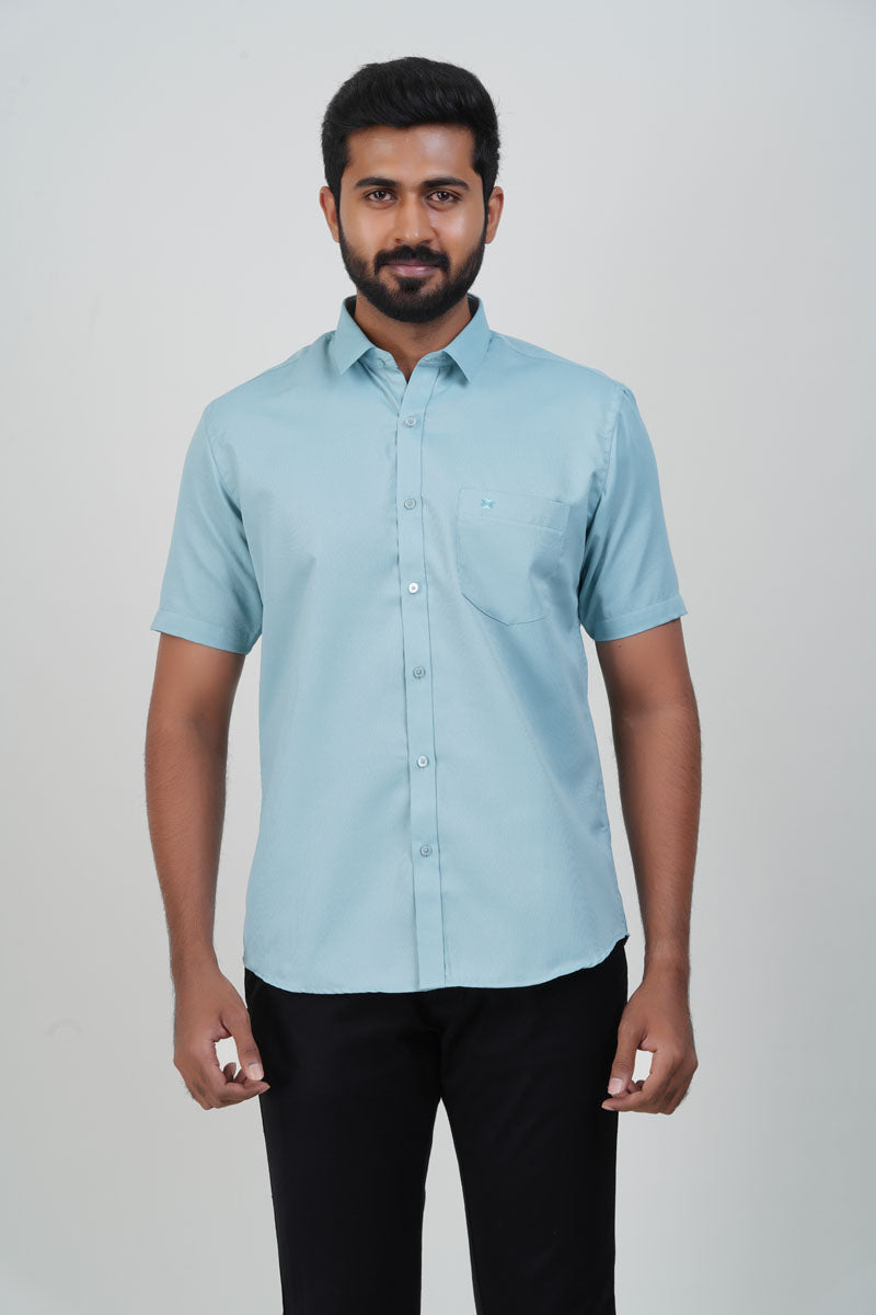 Yamaha Men’s Formal Shirt – Mint Blue – 9202