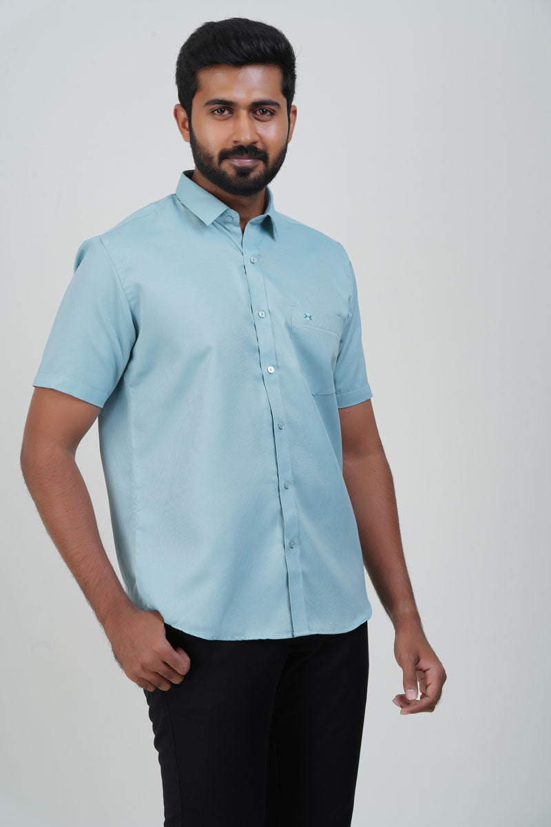 Yamaha Men’s Formal Shirt – Mint Blue – 9202