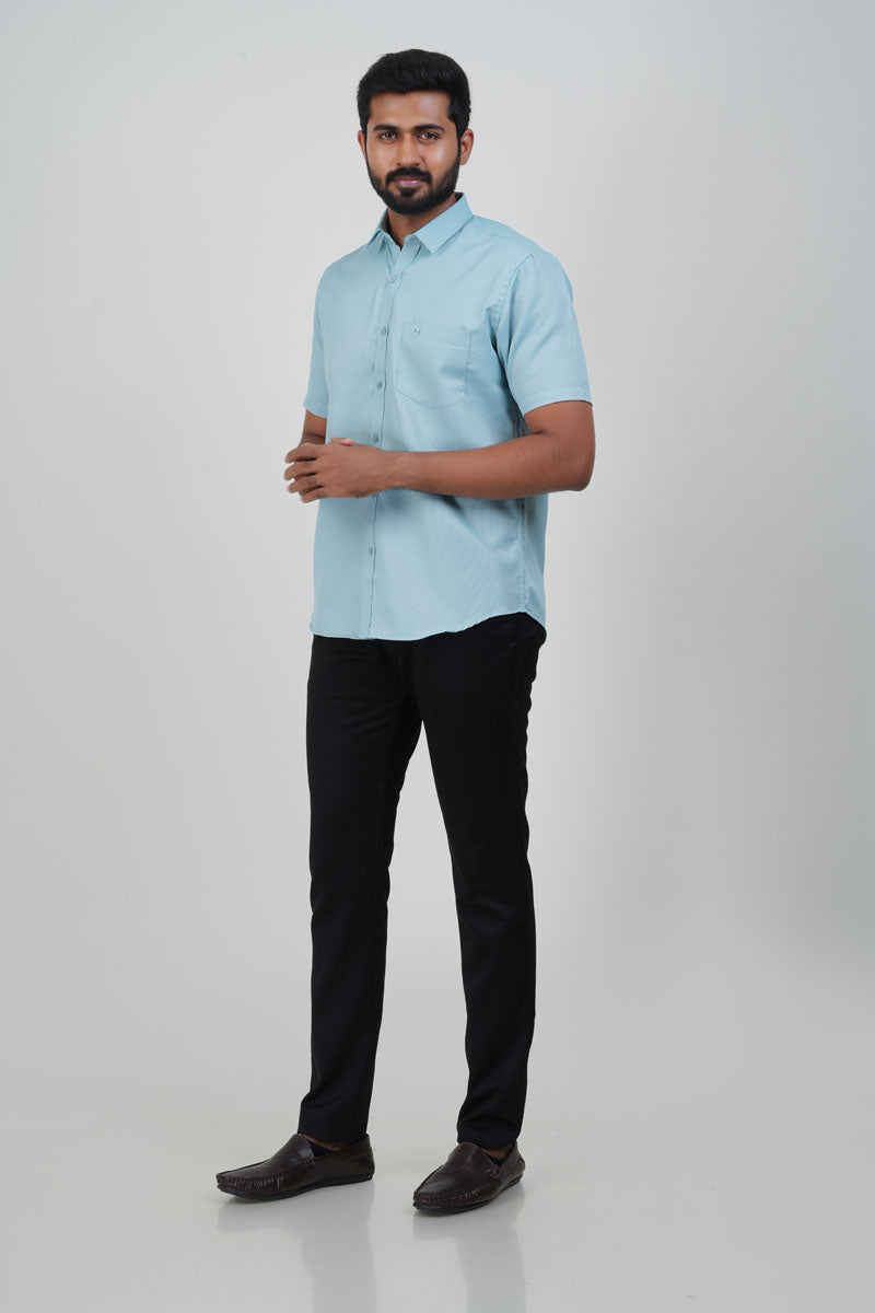 Yamaha Men’s Formal Shirt – Mint Blue – 9202