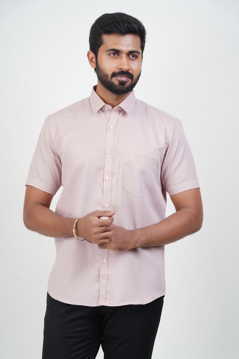 Yamaha Men’s Formal Shirt – Soft Blush Pink –9203