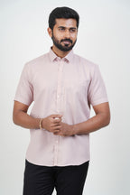 Yamaha Men’s Formal Shirt – Soft Blush Pink –9203