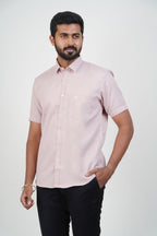 Yamaha Men’s Formal Shirt – Soft Blush Pink –9203