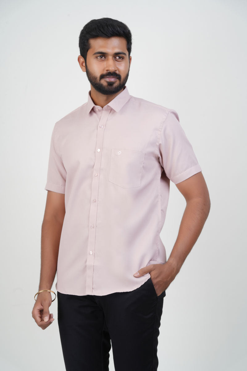 Yamaha Men’s Formal Shirt – Soft Blush Pink –9203