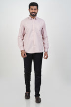 Yamaha Men’s Formal Shirt – Soft Blush Pink – Full Sleeve