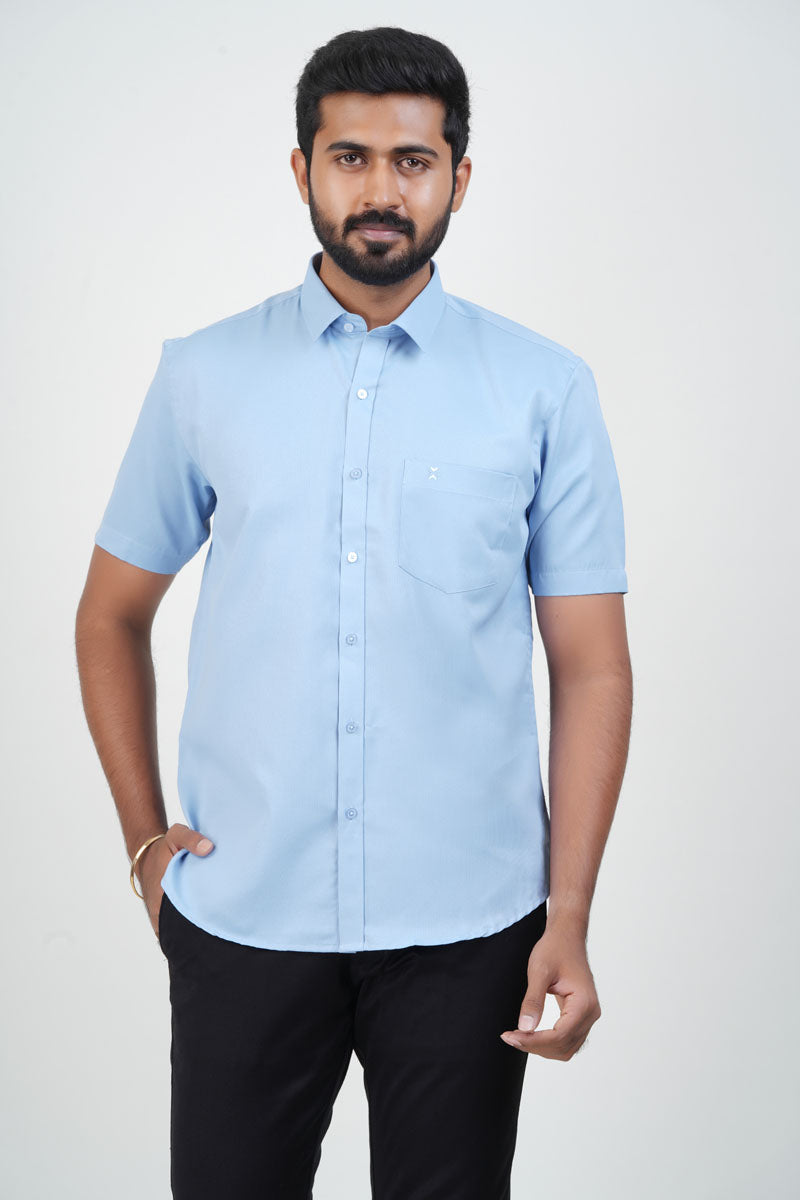 Yamaha Men’s Formal Shirt – Pastel Blue – 9204
