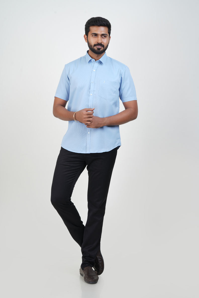 Yamaha Men’s Formal Shirt – Pastel Blue – 9204