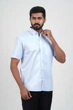 Newyork Men’s Formal Shirt – Ice Blue – 90503