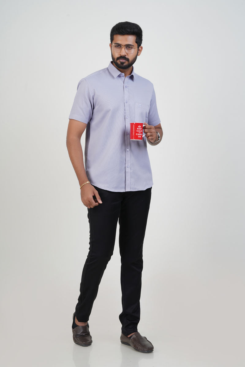 Yamaha Men’s Formal Shirt – Light Lavender – 9201