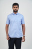 Newyork Men’s Formal Shirt – Pastel Blue – Half Sleeve