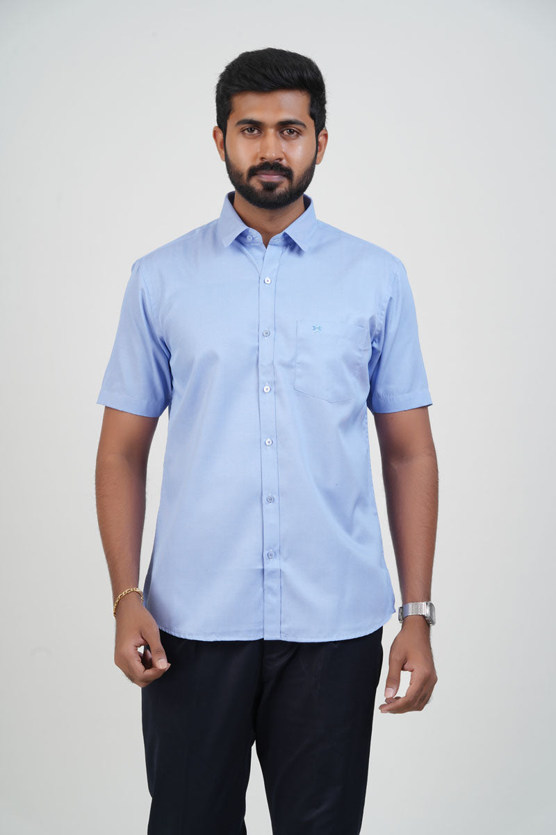 Newyork Men’s Formal Shirt – Pastel Blue – 90506