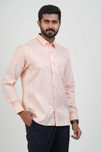 Newyork Men’s Formal Shirt – Blush Pink – Full Sleeve