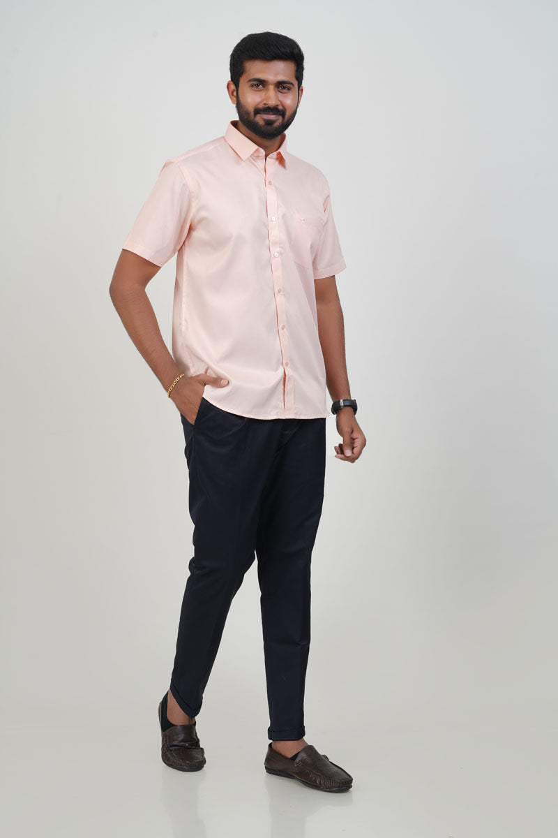 Newyork Men’s Formal Shirt – Blush Pink – 90502