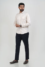 Newyork Men’s Formal Shirt – Cream – Full Sleeve