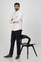Newyork Men’s Formal Shirt – Cream – Full Sleeve