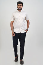 Newyork Men’s Formal Shirt – Cream –90504