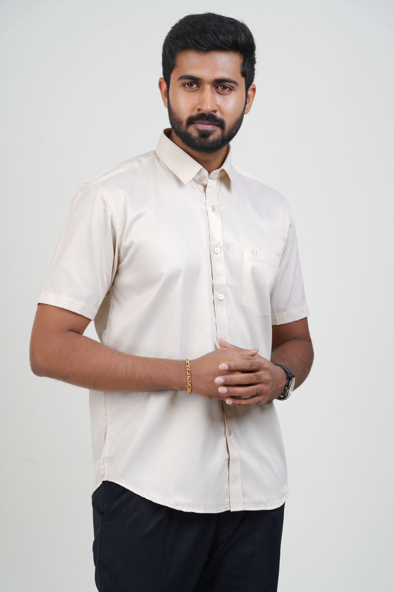 Newyork Men’s Formal Shirt – Cream –90504