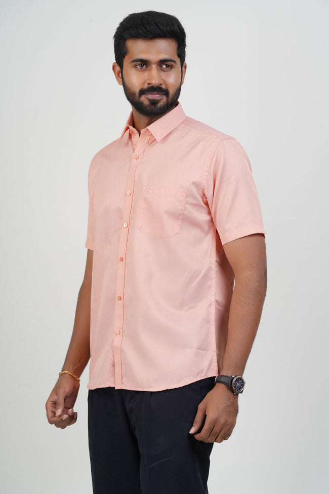 Newyork Men’s Formal Shirt – Peach –90507 Main Image