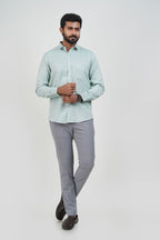 Yamaha Men’s Formal Shirt – Sage Green – Full Sleeve