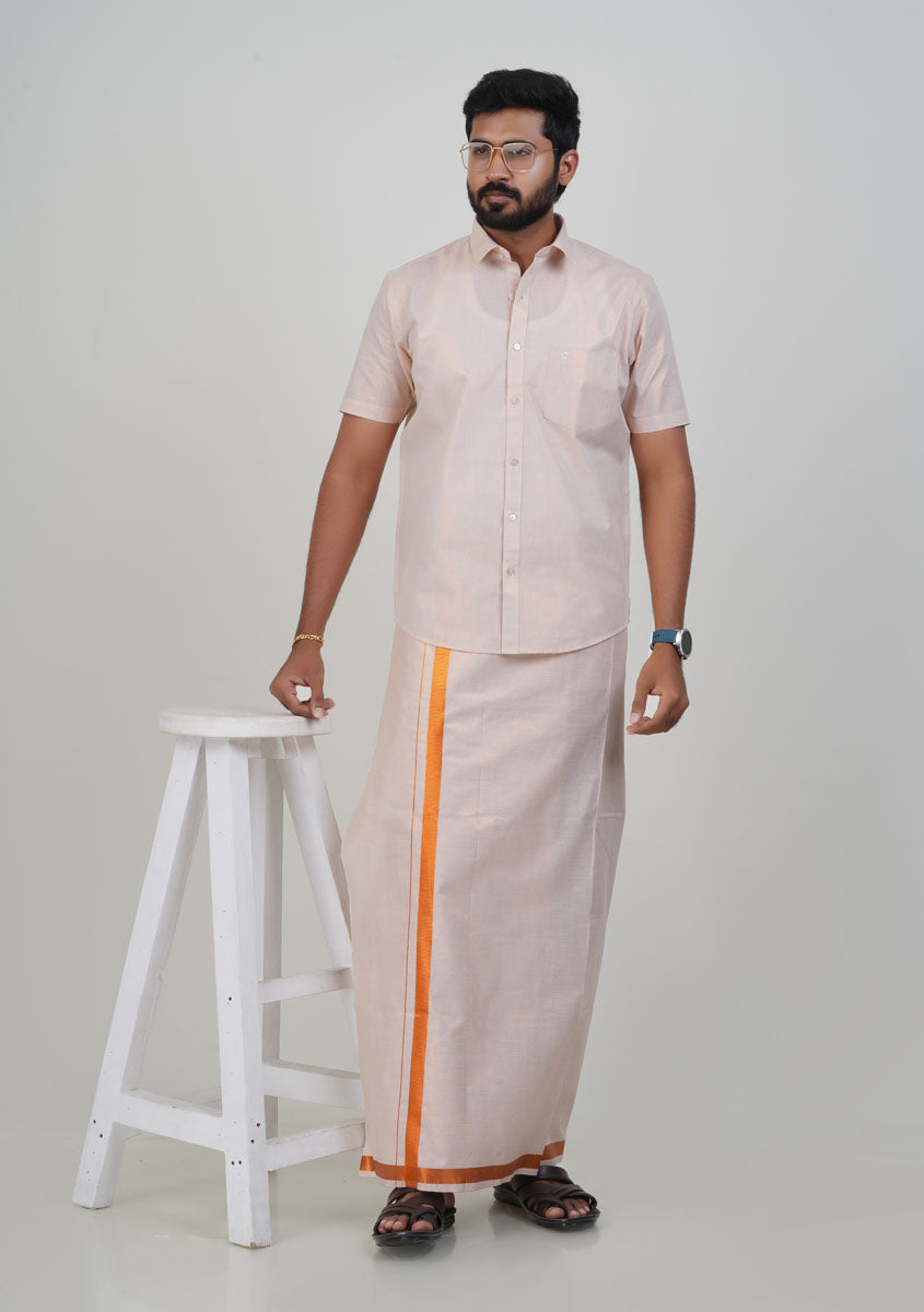 Anandha Bandham Copper Tissue Single Set – Half Sleeve